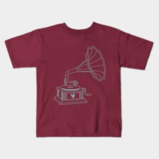 Vintage Gramophone (V1) Kids T-Shirt